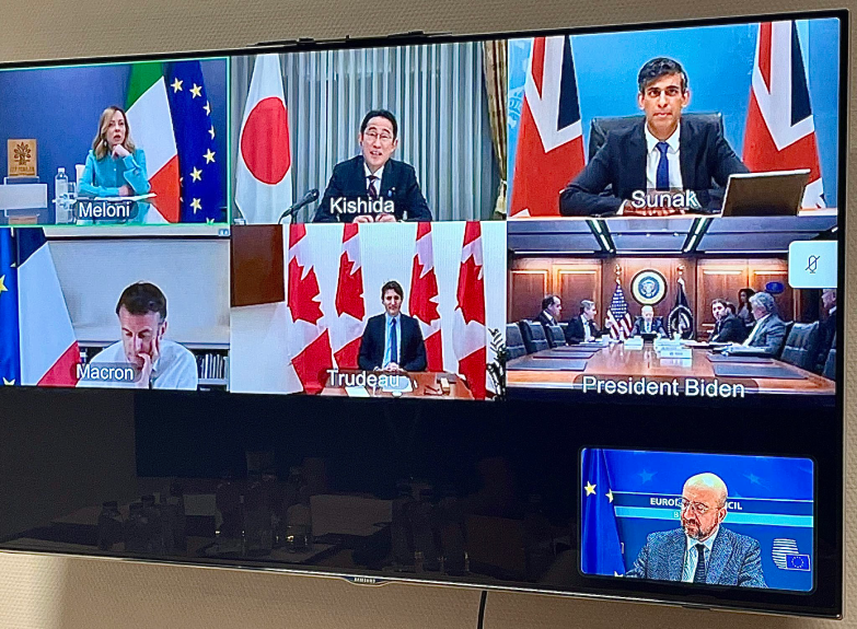 G7 τηλεδιάσκεψη για Μέση Ανατολή